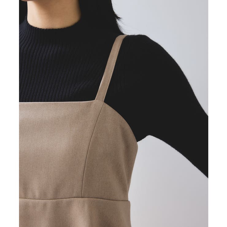 ウーリッシュ ペプラム切替キャミワンピース | VIS  | 詳細画像33 