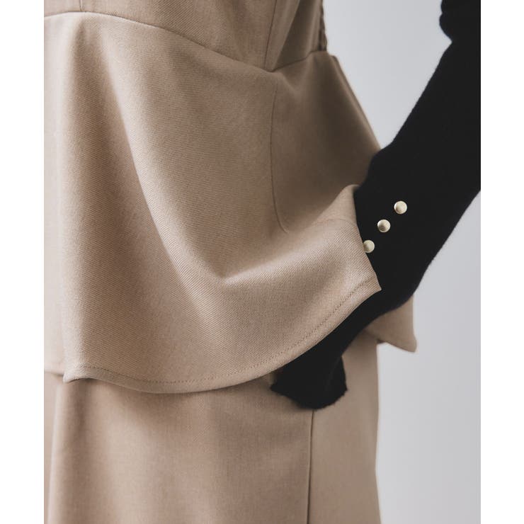 ウーリッシュ ペプラム切替キャミワンピース | VIS  | 詳細画像35 