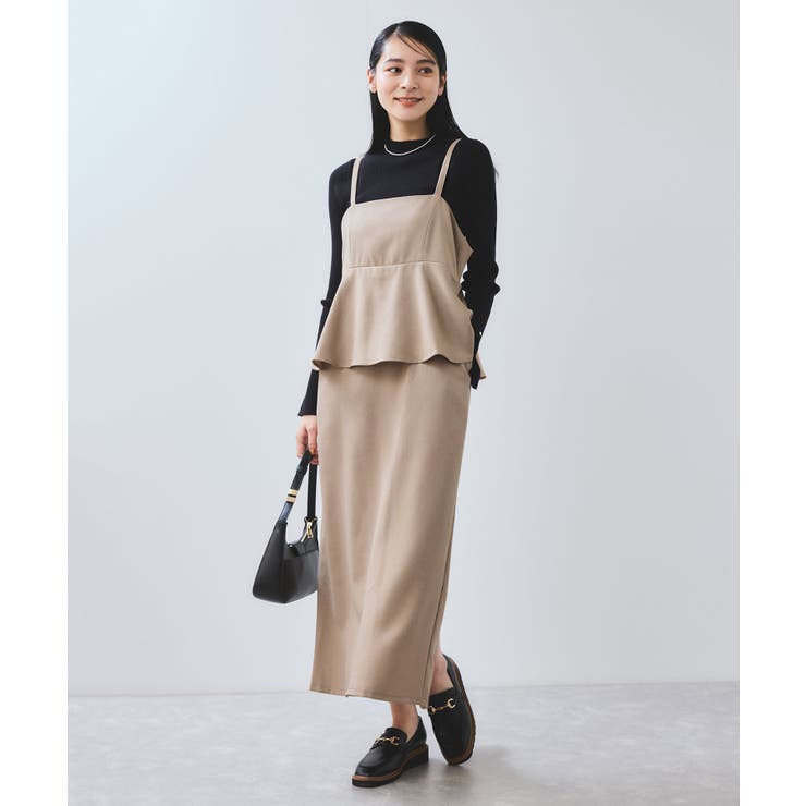 ウーリッシュ ペプラム切替キャミワンピース | VIS  | 詳細画像6 