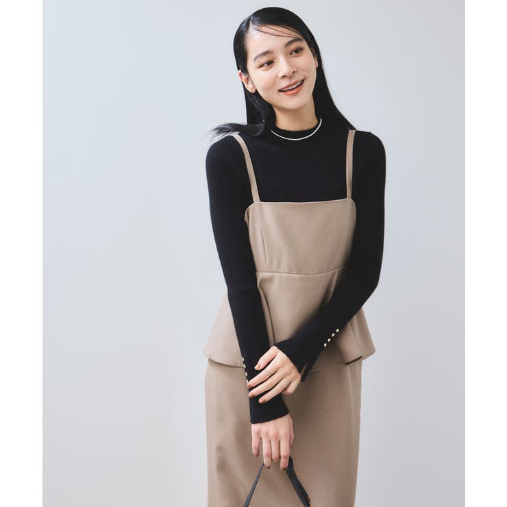 ウーリッシュ ペプラム切替キャミワンピース | VIS  | 詳細画像8 