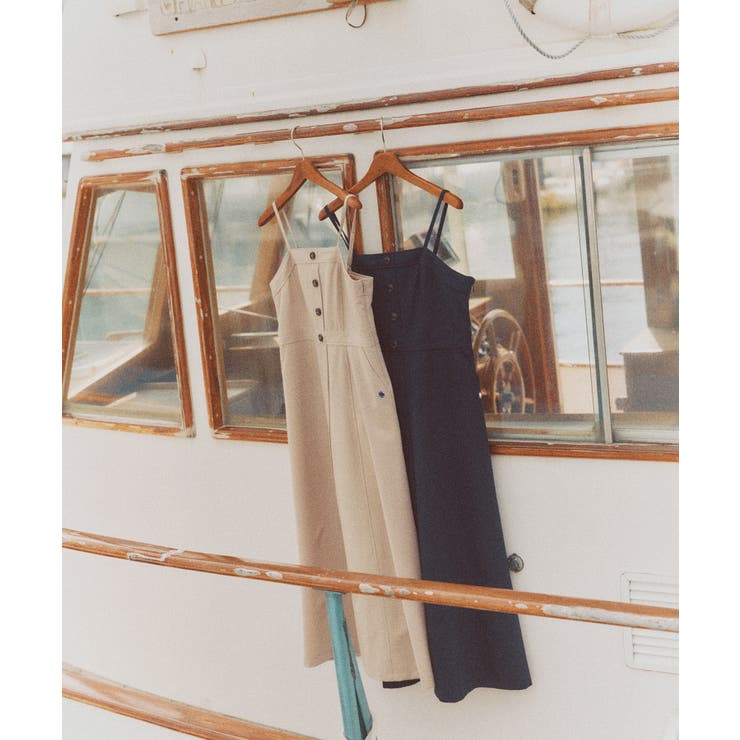 【POLO BCS】VIS別注フロントボタンツイルワンピース | VIS  | 詳細画像2 