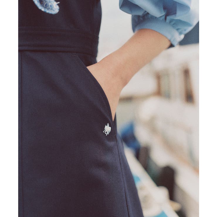 【POLO BCS】VIS別注フロントボタンツイルワンピース | VIS  | 詳細画像9 