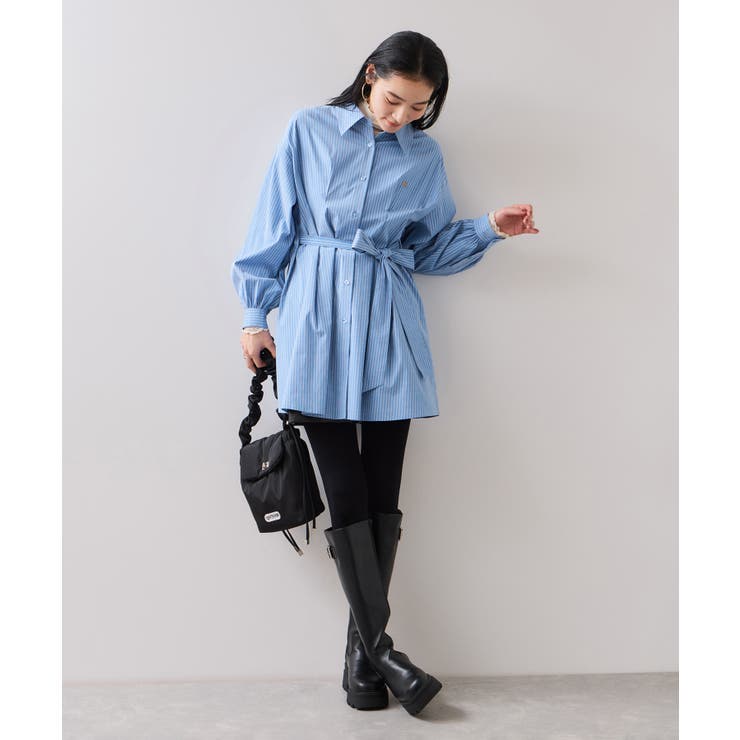 【POLO BCS】VIS別注ウエストタックフレアワンピース/WEB限定 | VIS  | 詳細画像15 