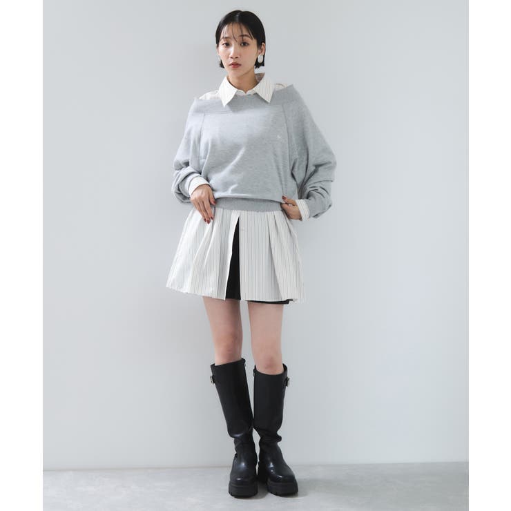 【POLO BCS】VIS別注ウエストタックフレアワンピース/WEB限定 | VIS  | 詳細画像22 