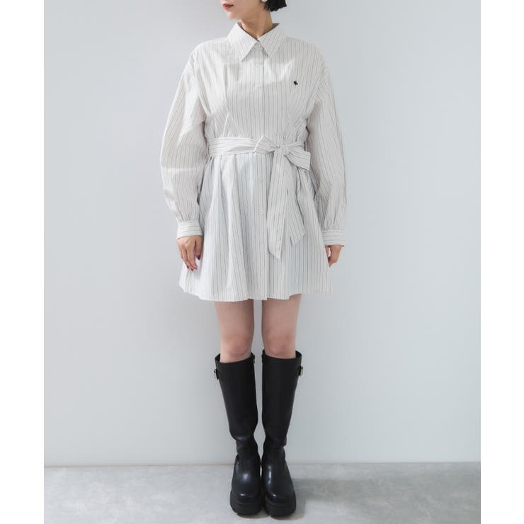 【POLO BCS】VIS別注ウエストタックフレアワンピース/WEB限定 | VIS  | 詳細画像25 