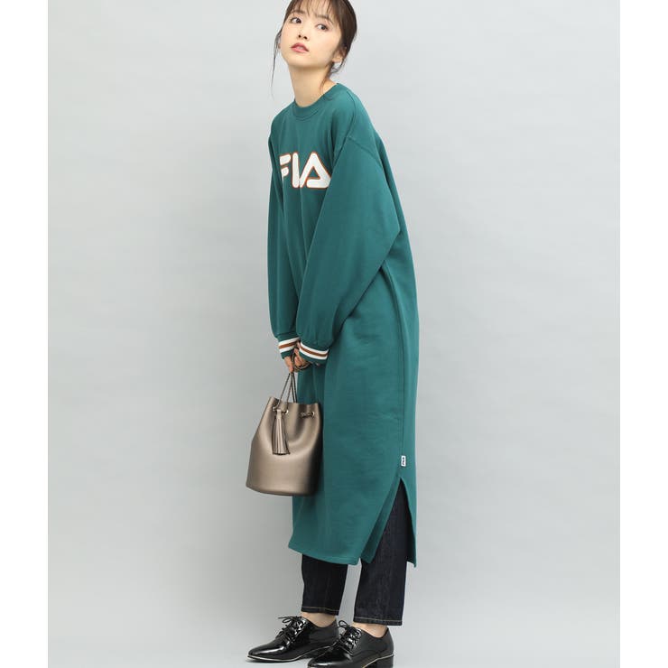 Fila Vis 裏毛ロゴロングワンピース 品番 Visw Vis ビス のレディースファッション通販 Shoplist ショップリスト