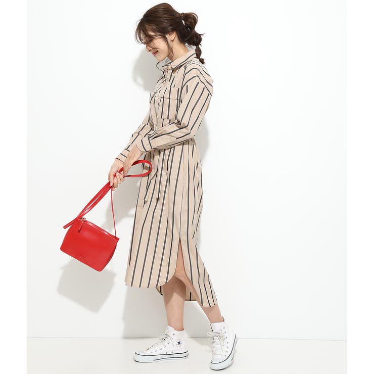 鎌倉シャツ×ViS】ロングシャツワンピース[品番：VISW0003162]｜VIS