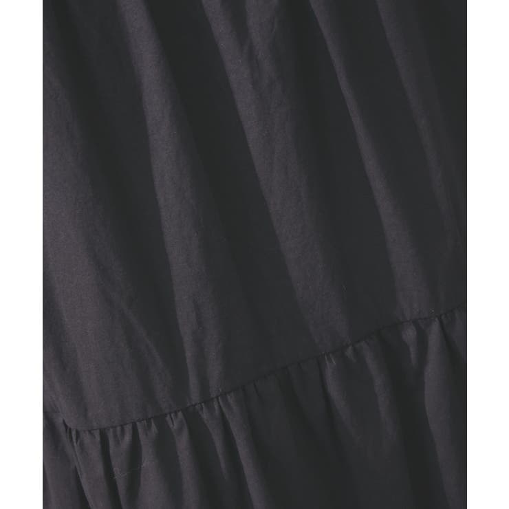 【WEB限定】異素材コンビ配色バックティアードTシャツワンピース | VIS  | 詳細画像18 