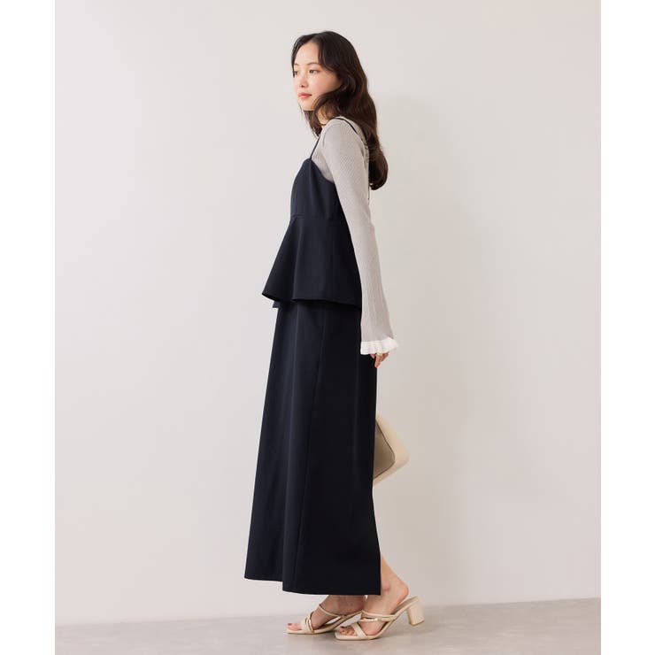 【WEB限定】美easyコンフォートツイルペプラム切替キャミワンピース イージー… | VIS  | 詳細画像16 