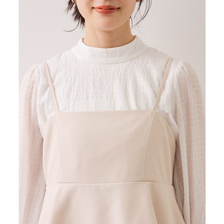 【WEB限定】美easyコンフォートツイルペプラム切替キャミワンピース イージー… | VIS  | 詳細画像20 