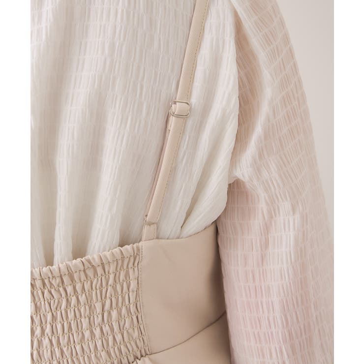 【WEB限定】美easyコンフォートツイルペプラム切替キャミワンピース イージー… | VIS  | 詳細画像27 