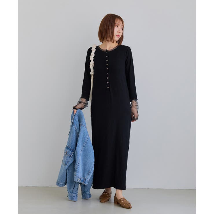 【WEB限定】チュールレイヤード風ワンピース | VIS  | 詳細画像2 