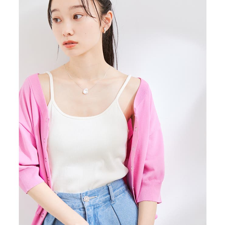 【洗える】カップ付きバックオープンキャミソール | VIS  | 詳細画像16 