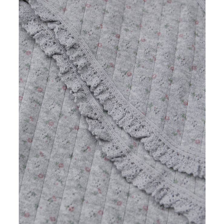 【洗える】パターンメッシュフリルキャミソール | VIS  | 詳細画像21 