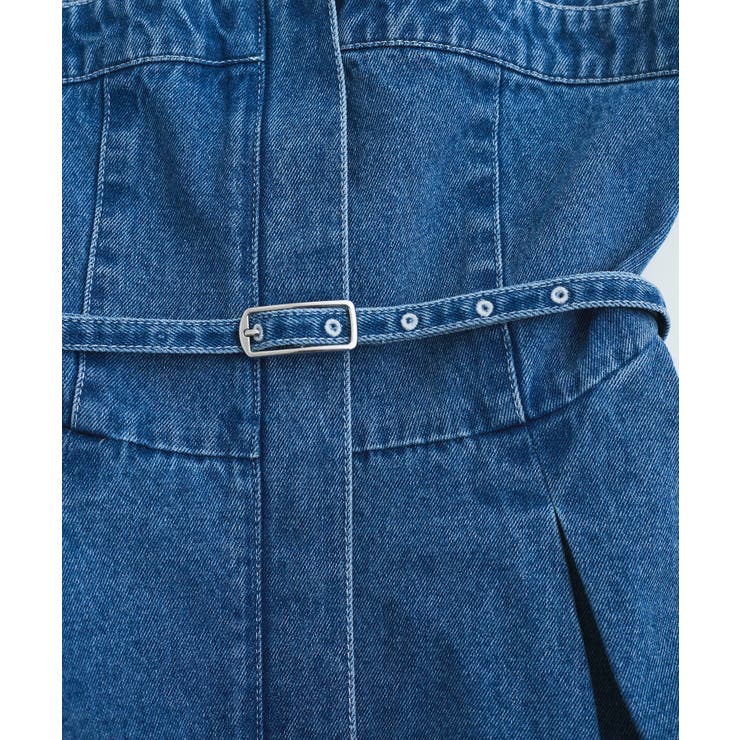 【洗える】デニムフレアベアトップ | VIS  | 詳細画像15 