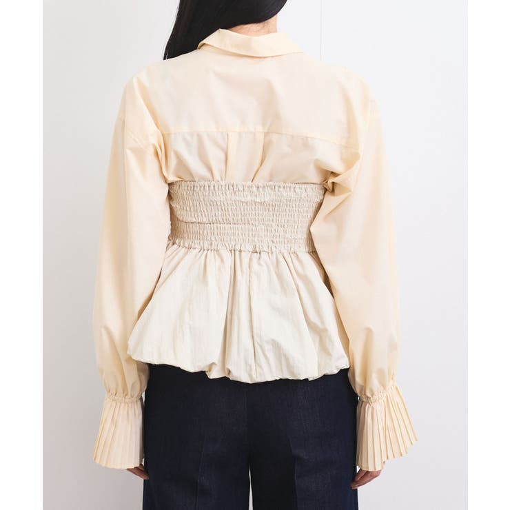 コサージュ付きバルーンナイロンビスチェ | VIS  | 詳細画像11 