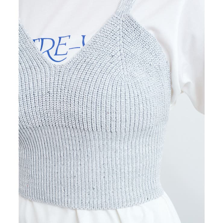 スパンコールニットビスチェ | VIS  | 詳細画像15 