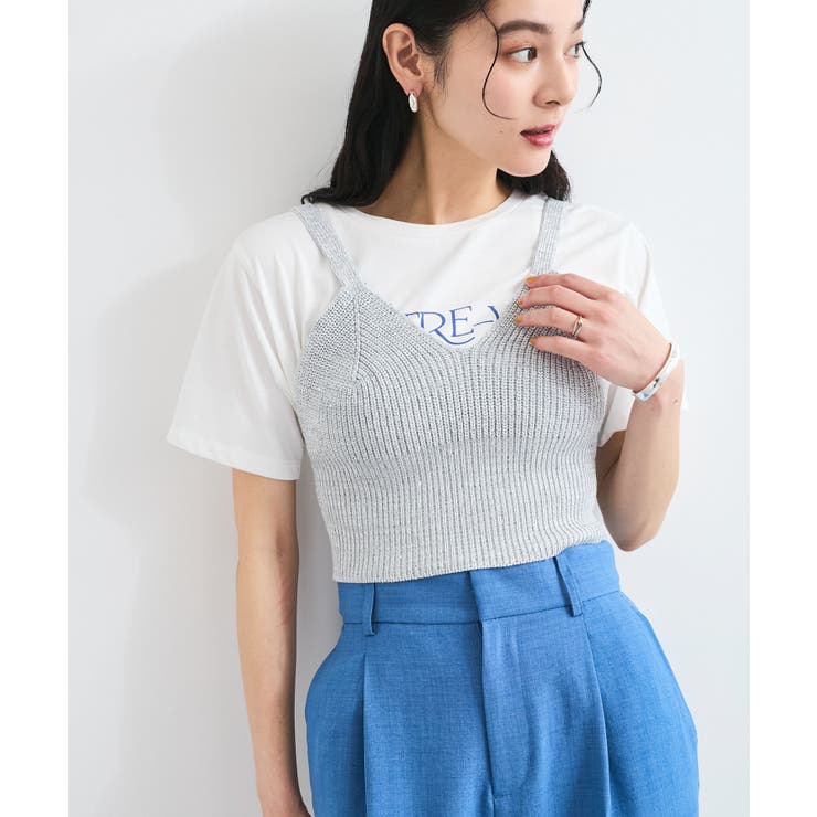 スパンコールニットビスチェ | VIS  | 詳細画像7 