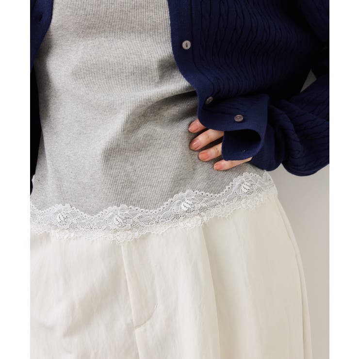 カップ付きレーステレコキャミソール | VIS  | 詳細画像3 