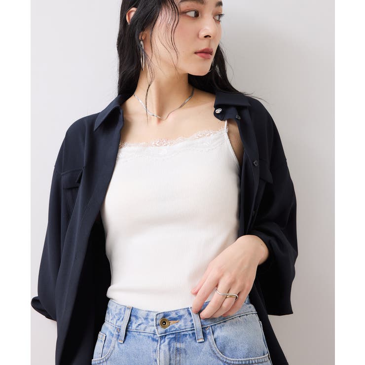 カップ付きレーステレコキャミソール | VIS  | 詳細画像5 