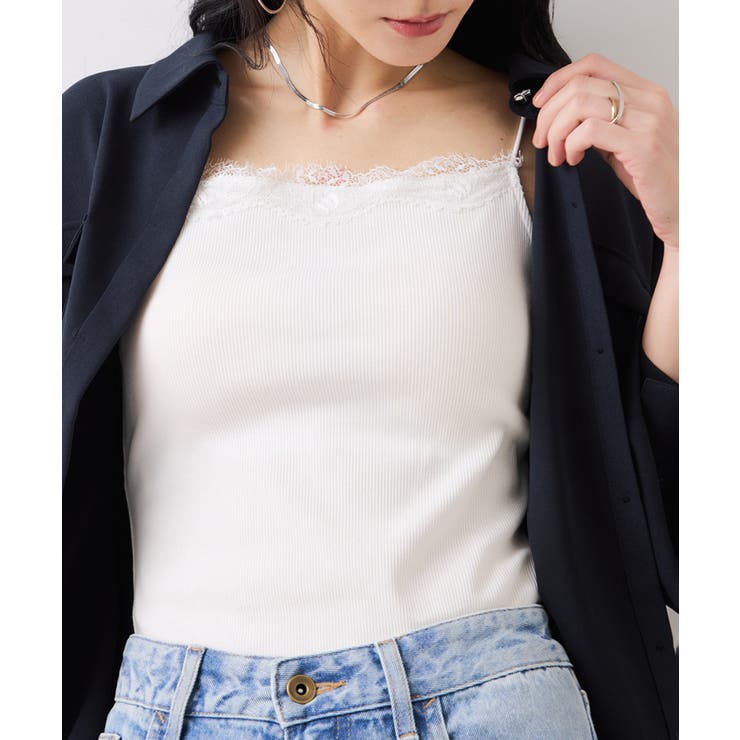 カップ付きレーステレコキャミソール | VIS  | 詳細画像6 