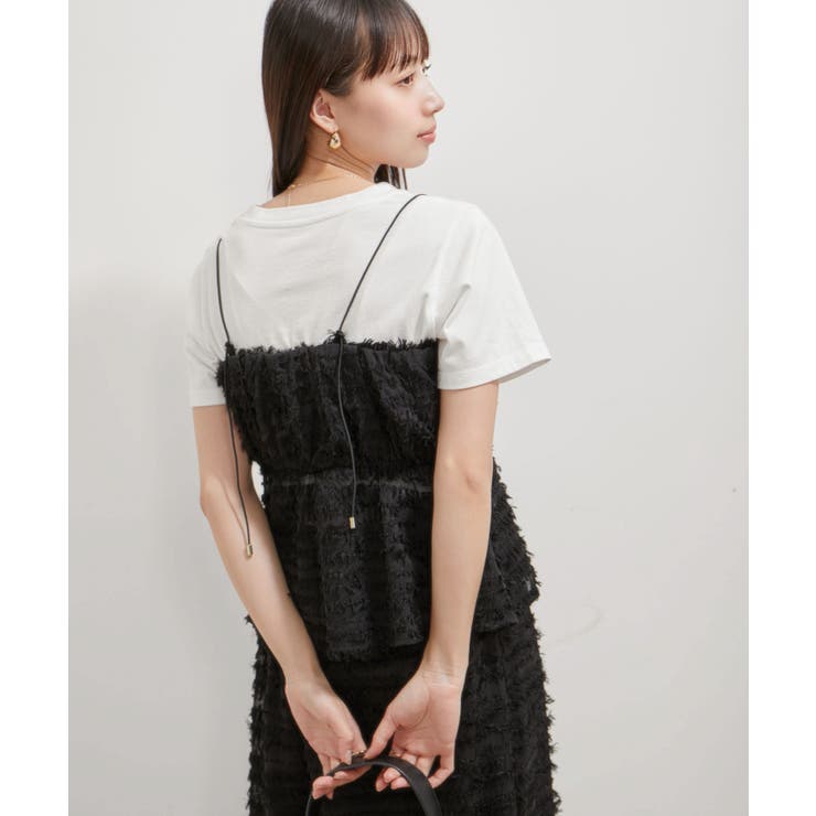 【洗える】フリンジジャガードビスチェ | VIS  | 詳細画像10 