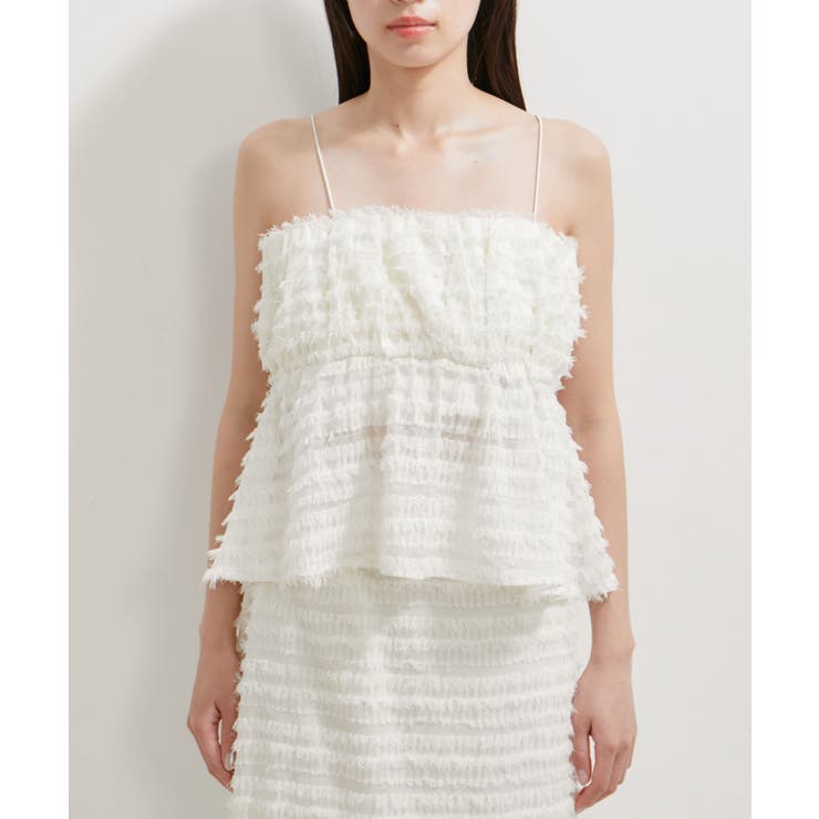 【洗える】フリンジジャガードビスチェ | VIS  | 詳細画像13 