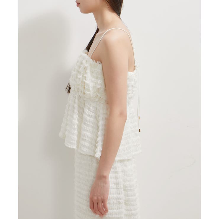 【洗える】フリンジジャガードビスチェ | VIS  | 詳細画像14 