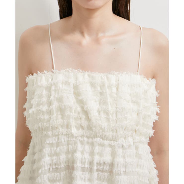 【洗える】フリンジジャガードビスチェ | VIS  | 詳細画像16 