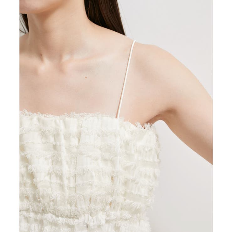 【洗える】フリンジジャガードビスチェ | VIS  | 詳細画像17 