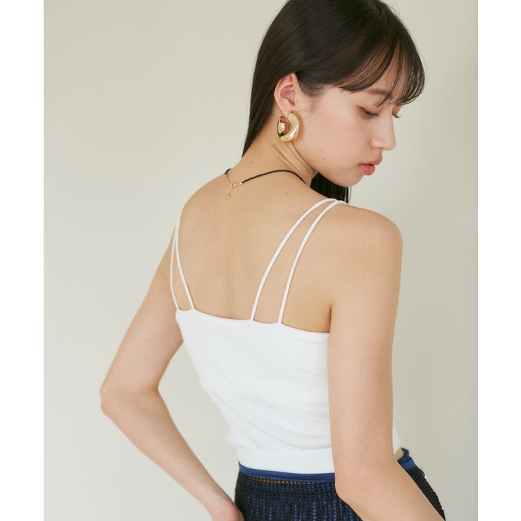【洗える】ダブルストラップ短丈カップ付きキャミソール | VIS  | 詳細画像5 