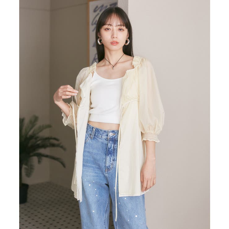 【洗える】ダブルストラップ短丈カップ付きキャミソール | VIS  | 詳細画像6 