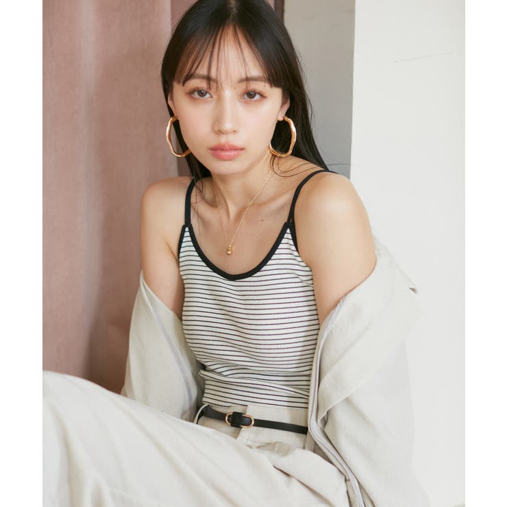 【洗える】ダブルストラップ短丈カップ付きキャミソール | VIS  | 詳細画像8 