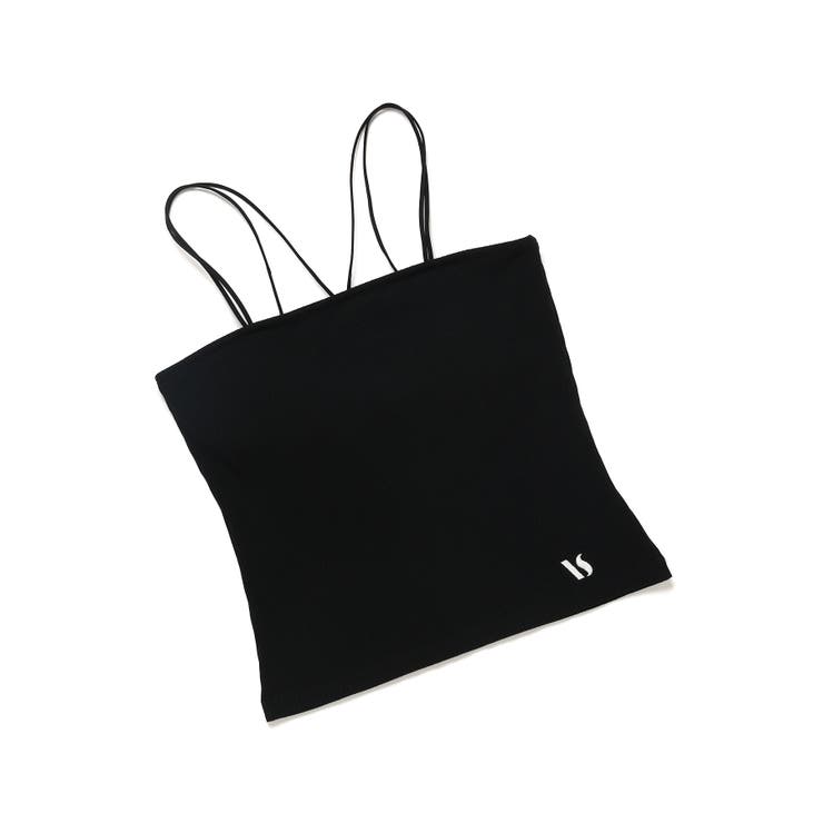 【ViVi12月号掲載】【選べる着丈】カップ付きロゴ刺繍キャミソール【洗える】 | VIS  | 詳細画像20 