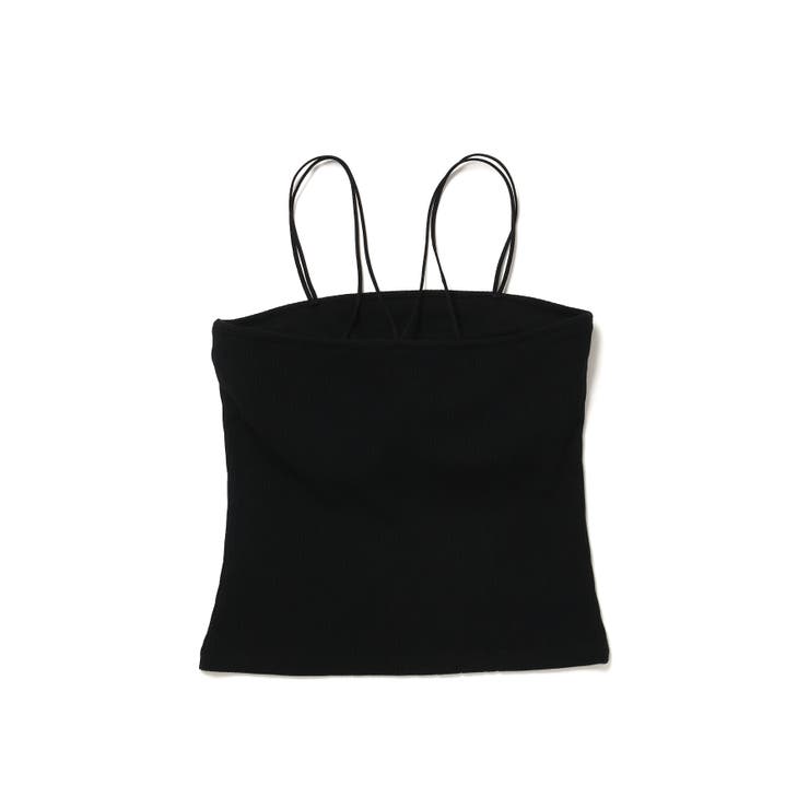 【ViVi12月号掲載】【選べる着丈】カップ付きロゴ刺繍キャミソール【洗える】 | VIS  | 詳細画像22 