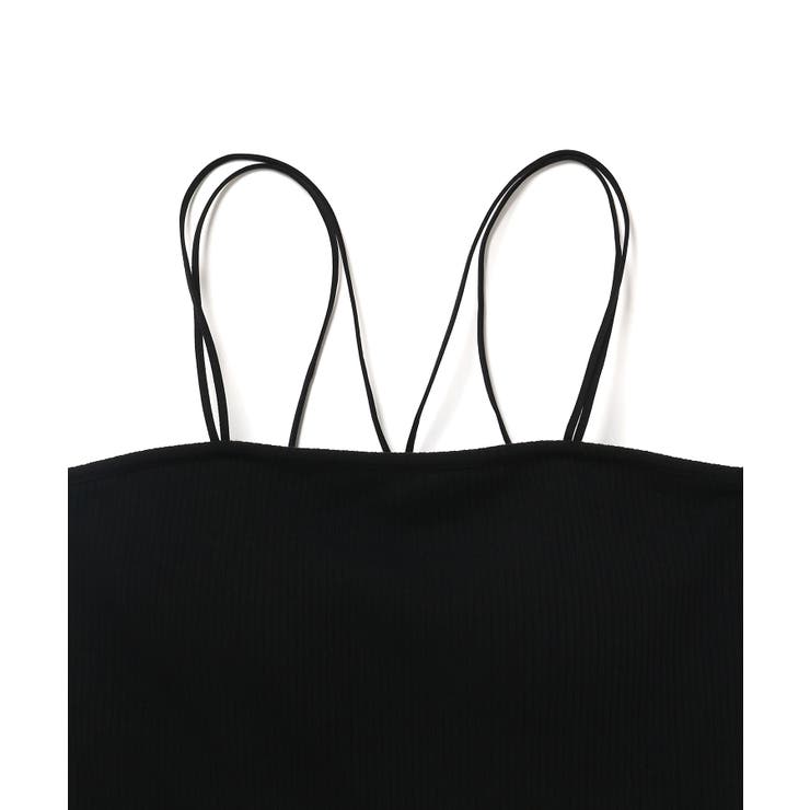 【ViVi12月号掲載】【選べる着丈】カップ付きロゴ刺繍キャミソール【洗える】 | VIS  | 詳細画像24 