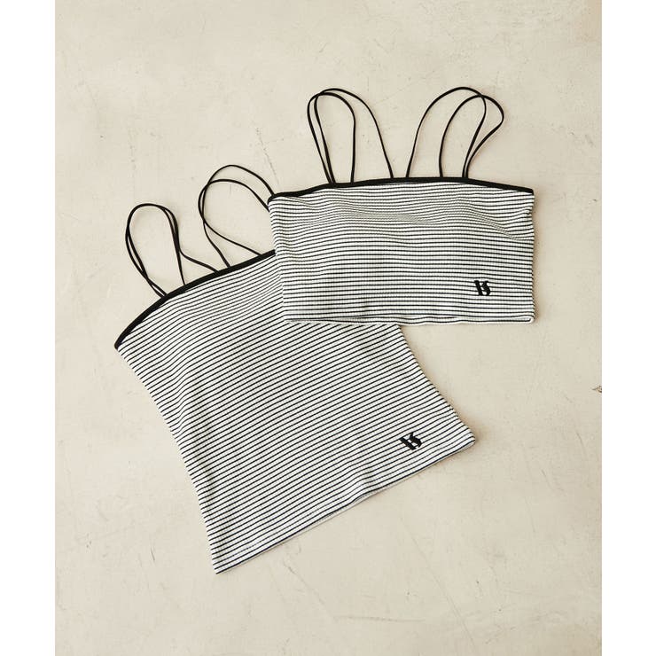 【ViVi12月号掲載】【選べる着丈】カップ付きロゴ刺繍キャミソール【洗える】 | VIS  | 詳細画像30 