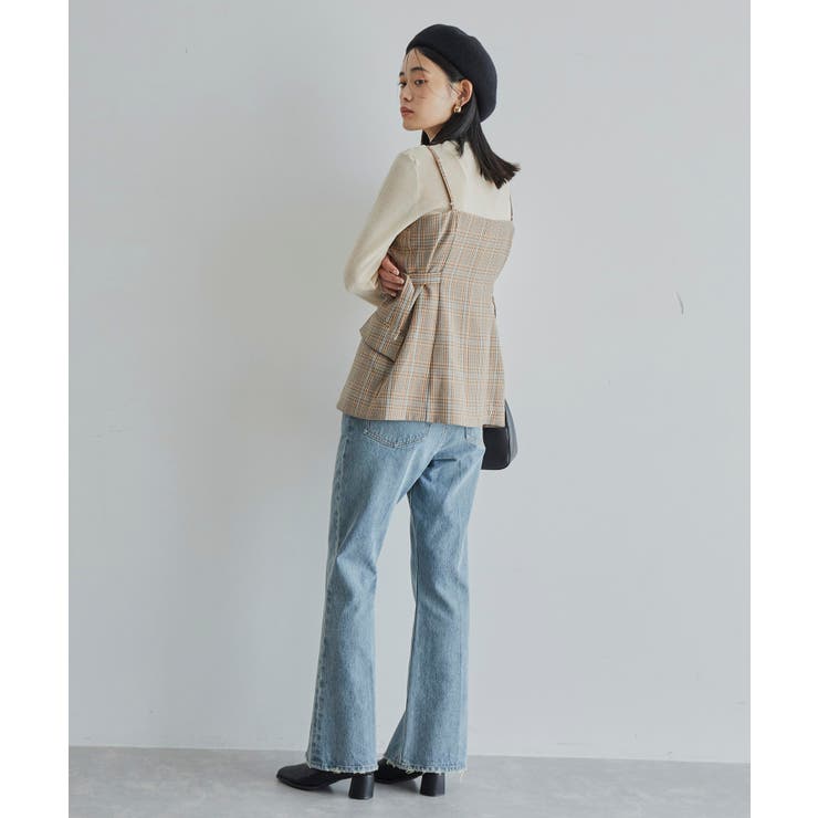 セットアップ対応】フロントボタンビスチェ【洗える】[品番