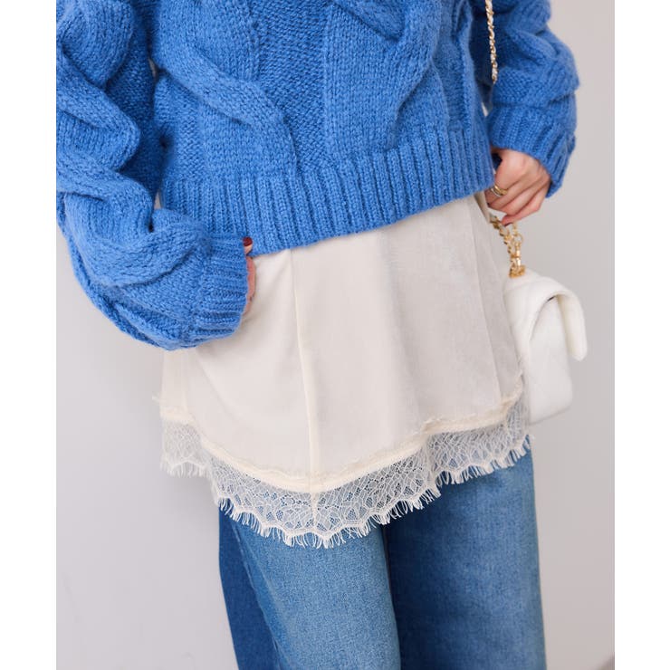 ベロアレースキャミチュニック | VIS  | 詳細画像18 