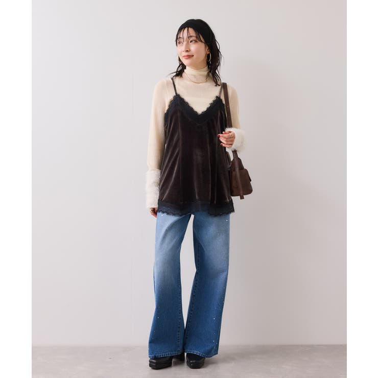 ベロアレースキャミチュニック | VIS  | 詳細画像2 