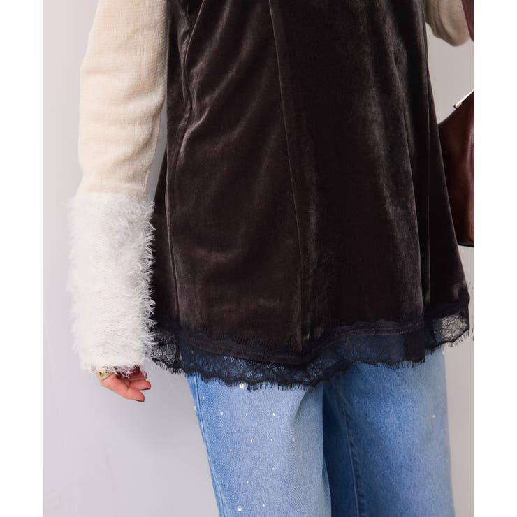 ベロアレースキャミチュニック | VIS  | 詳細画像5 