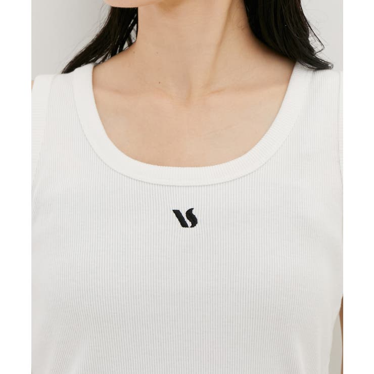 【洗える】フロントロゴ刺繍タンクトップ | VIS  | 詳細画像11 