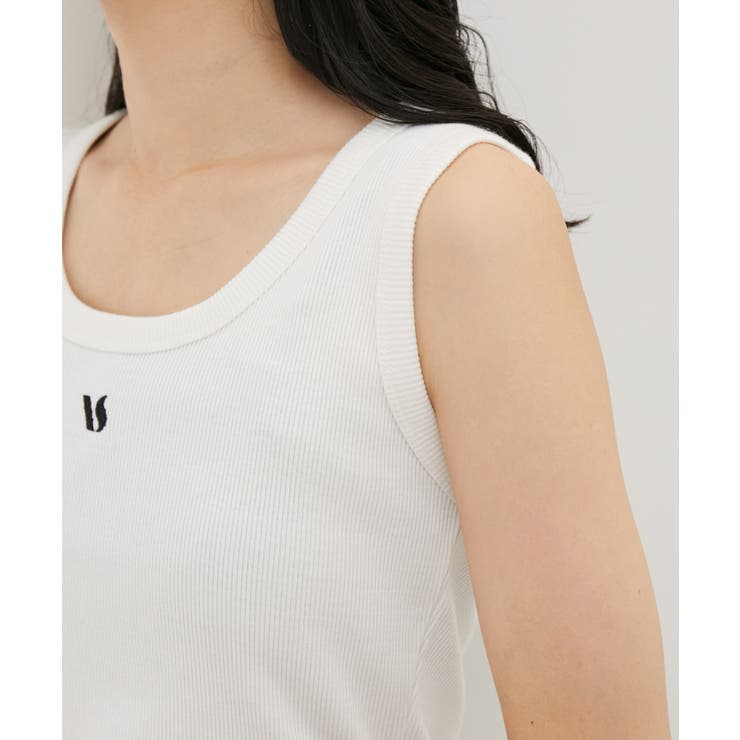 【洗える】フロントロゴ刺繍タンクトップ | VIS  | 詳細画像12 