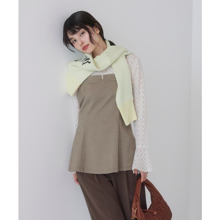 【美easy】ウーリッシュチュニック丈ビスチェ【セットアップ対応/洗える】 | VIS  | 詳細画像11 