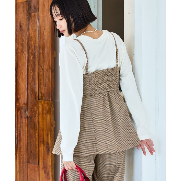 【美easy】ウーリッシュチュニック丈ビスチェ【セットアップ対応/洗える】 | VIS  | 詳細画像16 