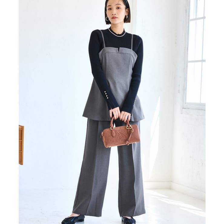 【美easy】ウーリッシュチュニック丈ビスチェ【セットアップ対応/洗える】 | VIS  | 詳細画像17 