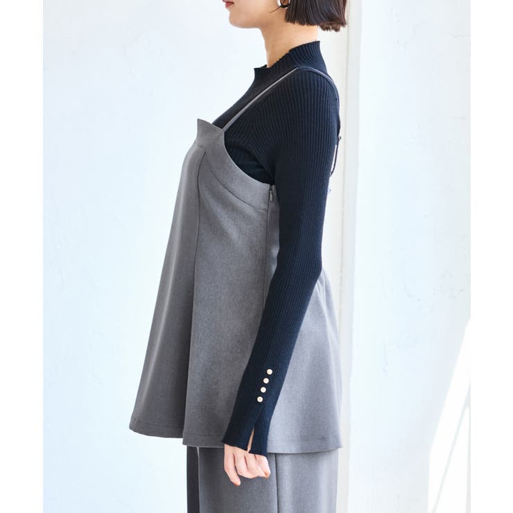 【美easy】ウーリッシュチュニック丈ビスチェ【セットアップ対応/洗える】 | VIS  | 詳細画像22 