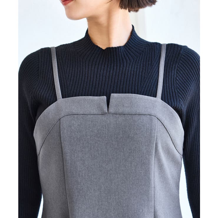 【美easy】ウーリッシュチュニック丈ビスチェ【セットアップ対応/洗える】 | VIS  | 詳細画像24 