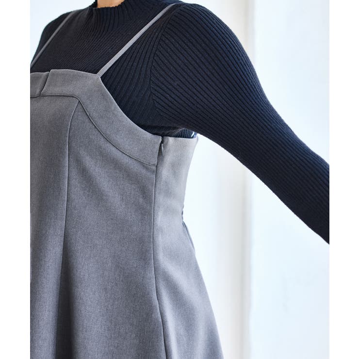 【美easy】ウーリッシュチュニック丈ビスチェ【セットアップ対応/洗える】 | VIS  | 詳細画像25 