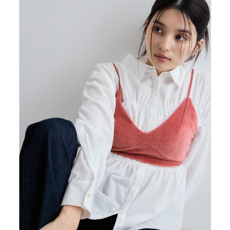 レッド系(61) | 【Miller】VIS別注モデルベロアルームブラ【洗える】 | VIS 